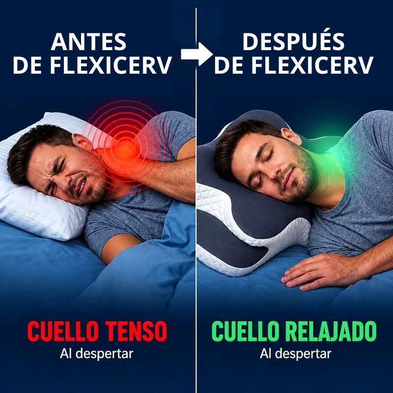 Almohada FlexiCerv™ - Alivio del Dolor de Cuello y Espalda.