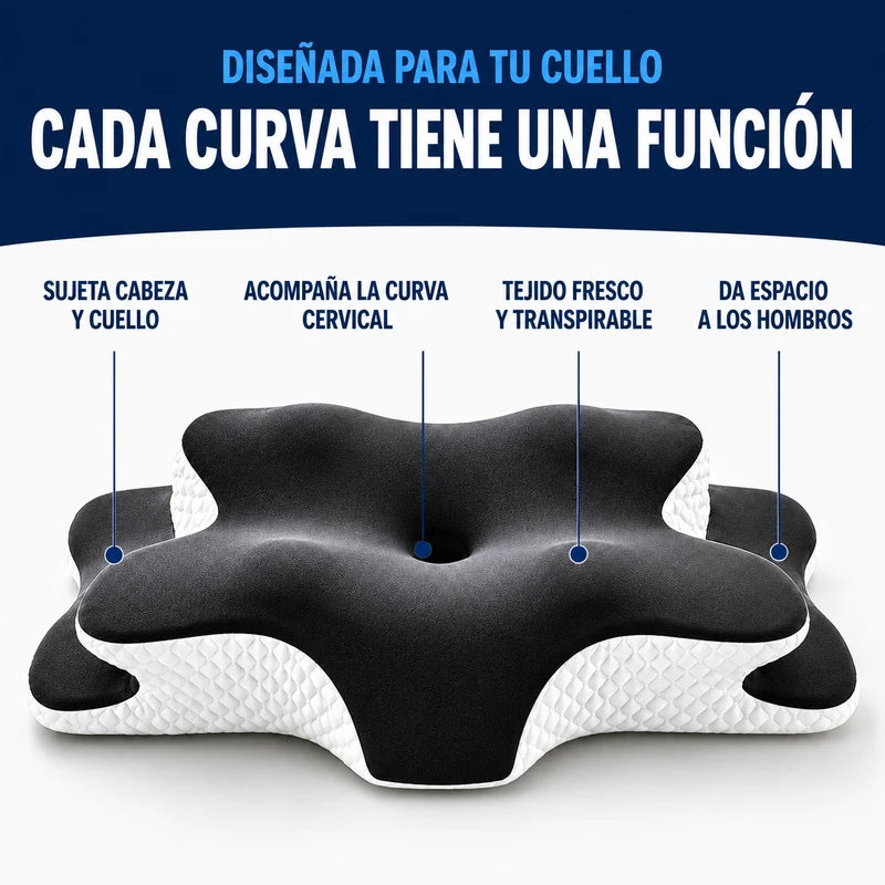 Almohada FlexiCerv™ - Alivio del Dolor de Cuello y Espalda.