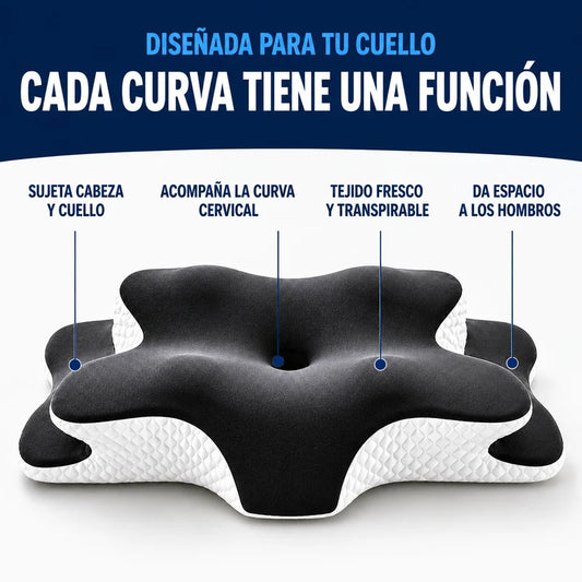Almohada FlexiCerv™ - Alivio del Dolor de Cuello y Espalda.